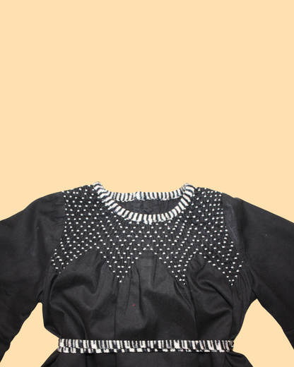 Robe en coton noire 6 mois