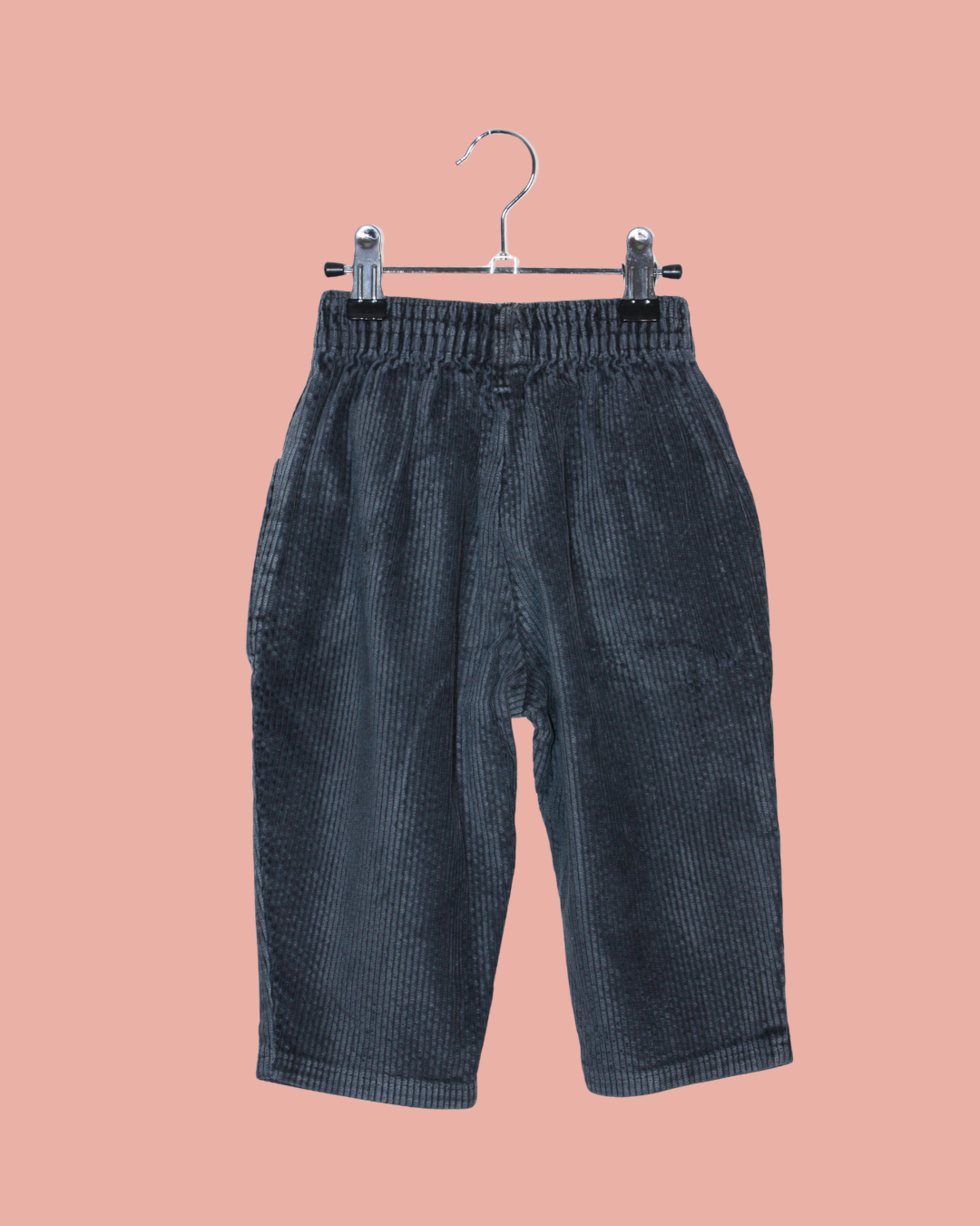Pantalon vintage 90s en velours cotelé bleu 18 mois