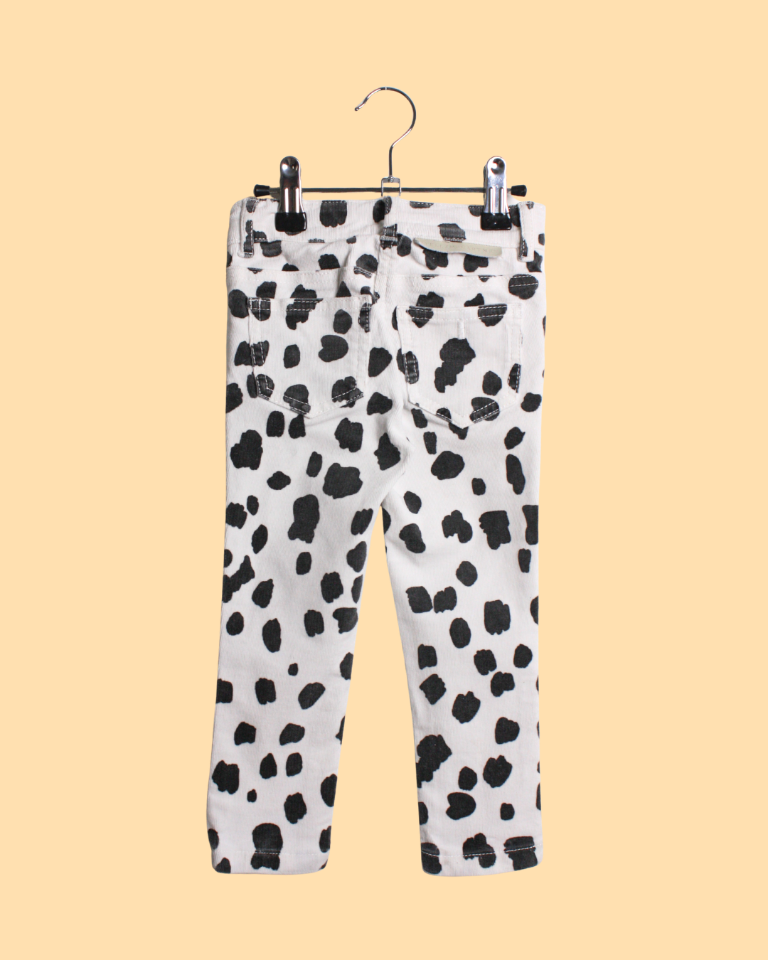 Pantalon en velours motif vache 3 ans