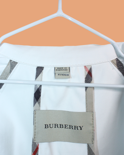 Trench classique blanc cassé 4 ans