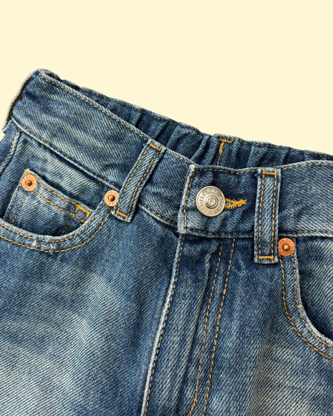Jeans large avec empiècements 4 ans