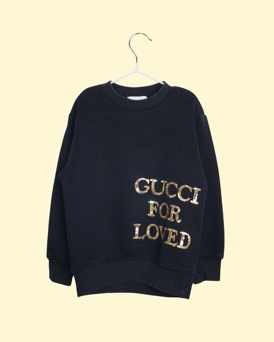 Sweatshirt bleu à sequins 3 ans