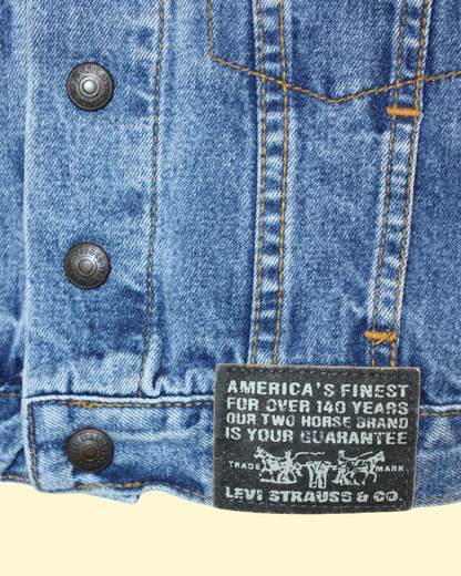 Levi's - Veste en jean vintage 90s white tab 1 an