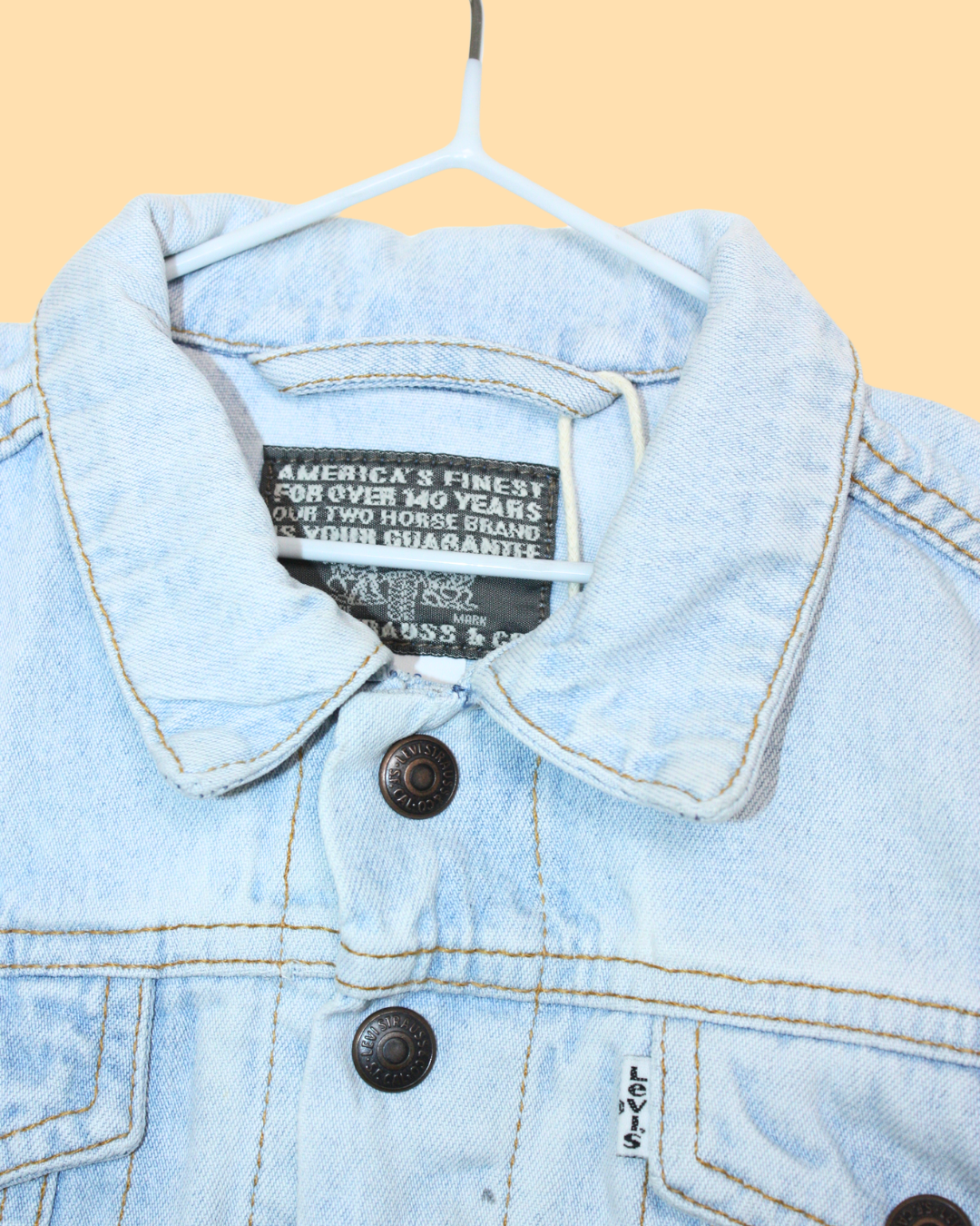 Veste en jean vintage 1990s white tab taille 3 ans
