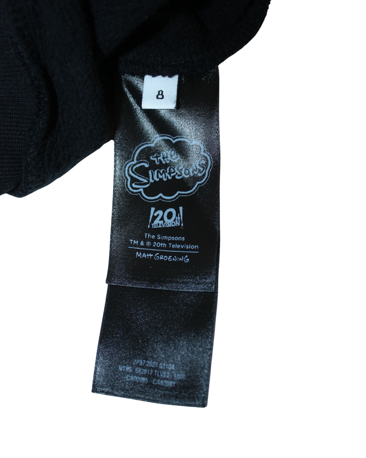 Sweat noir The Simpsons 8 ans