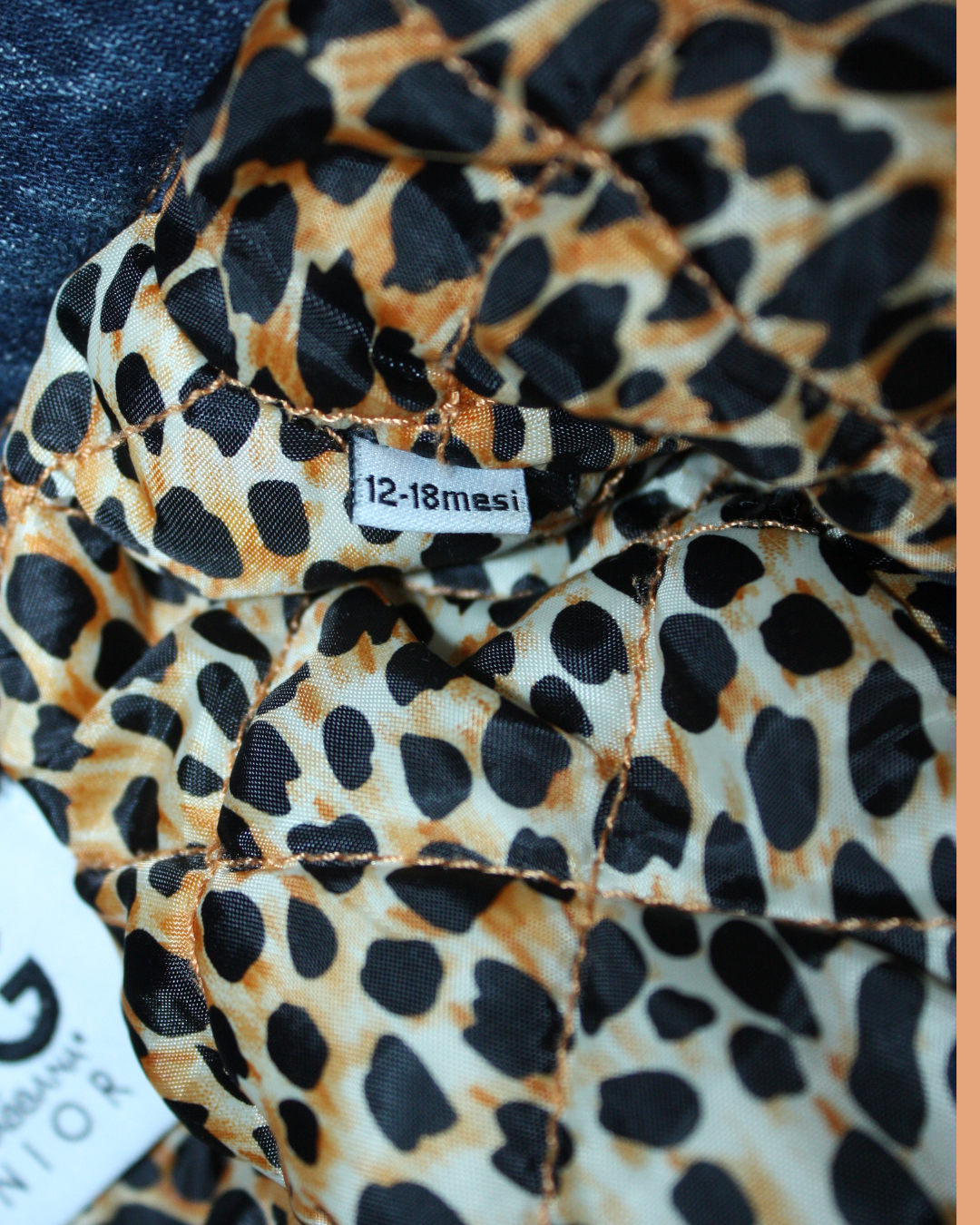 Veste en jean et léopard 18 mois mixte