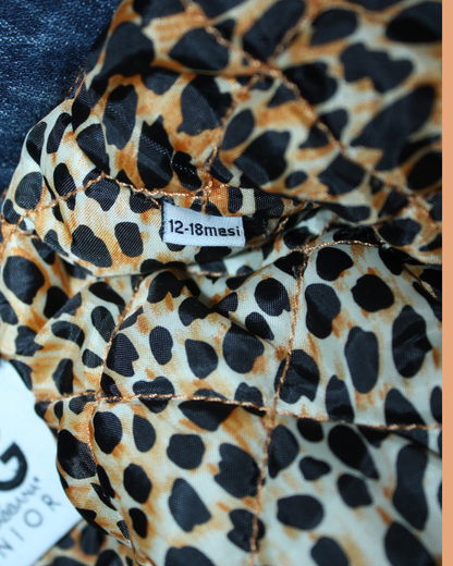 Veste en jean et léopard 18 mois mixte