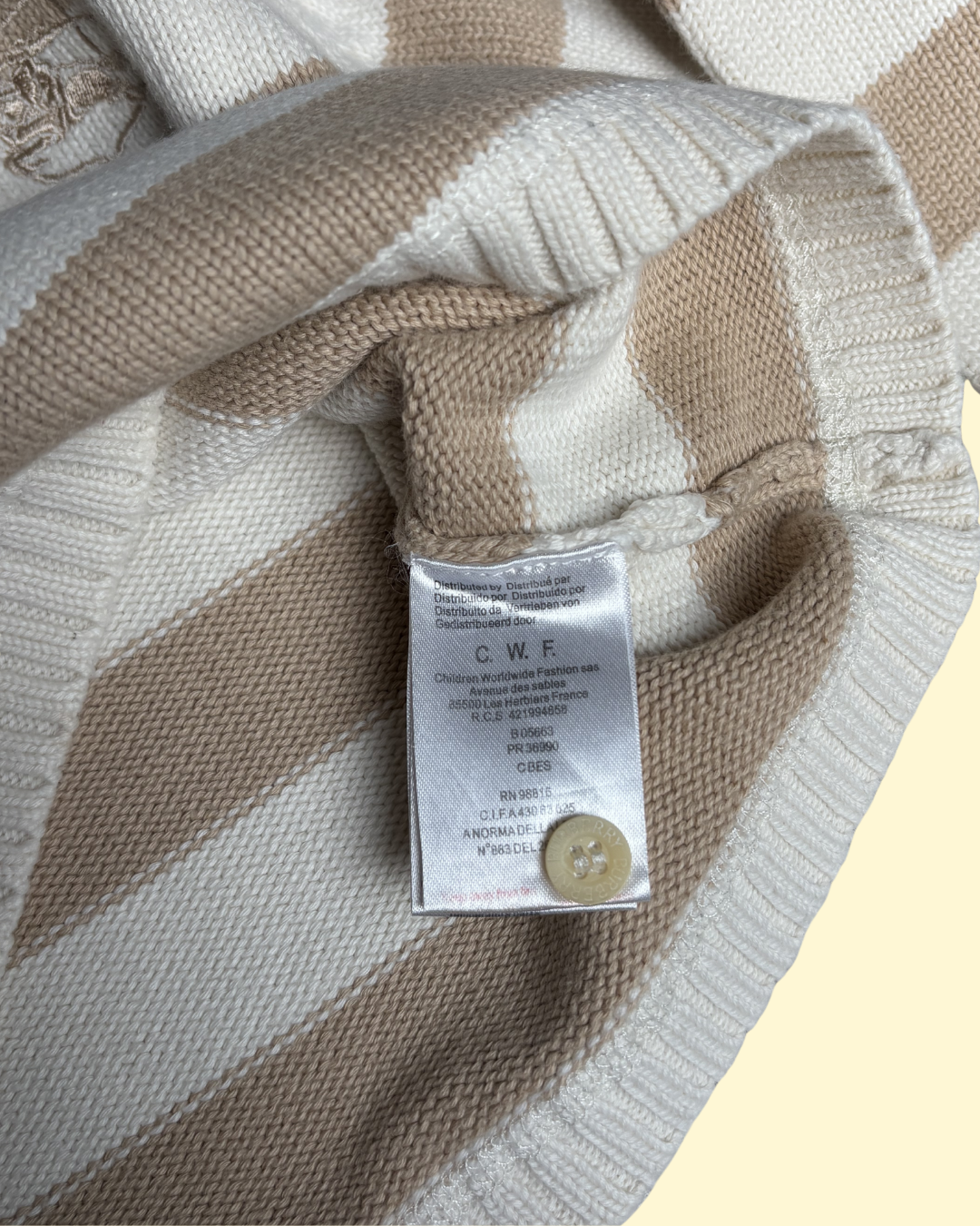 Pull à rayures 18 mois
