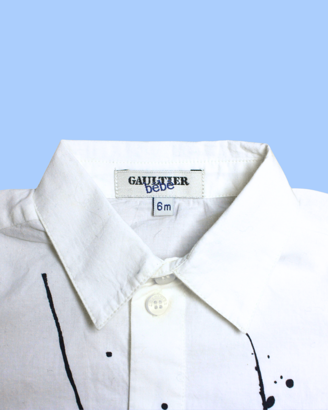 Chemise courte blanche 6 mois