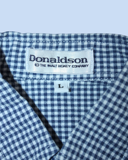 Chemise à carreaux vichy bleus 10 ans