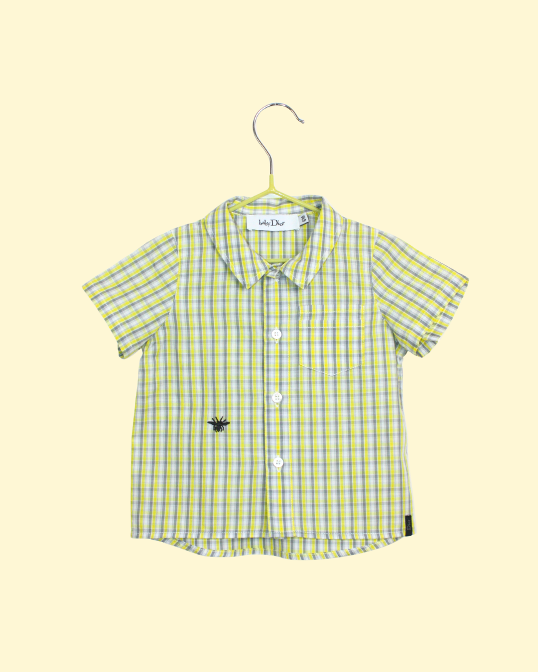 Chemise d'été à carreaux Baby Dior 6 mois