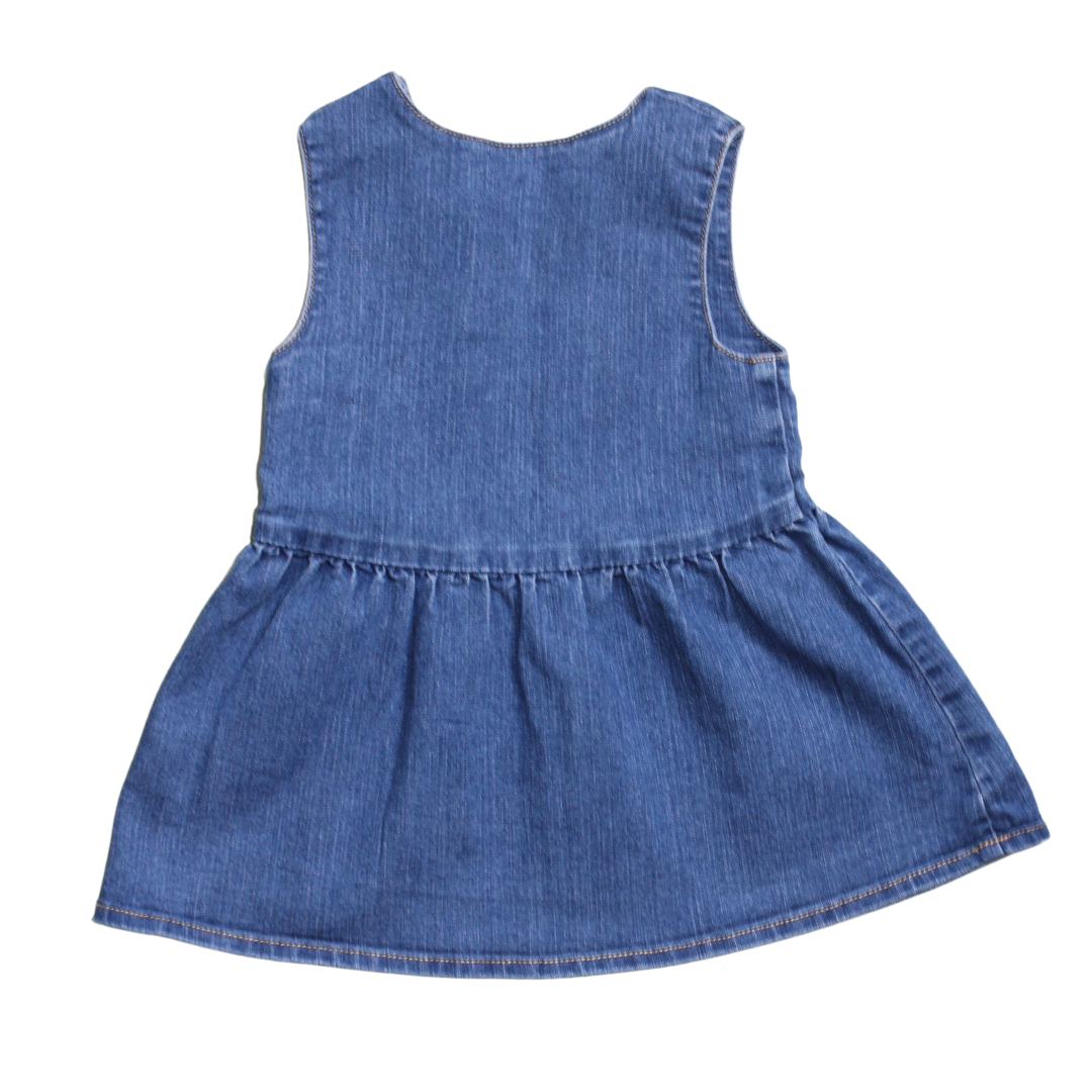 Robe en jean Levi's bébé poche coeur seconde main occasion too cool for school dos