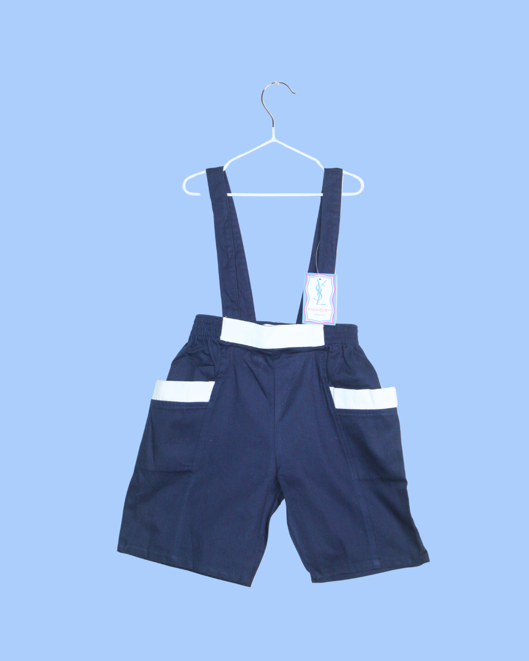 Yves Saint Laurent - Salopette bleue vintage 1980s deadstock taille 2 ans