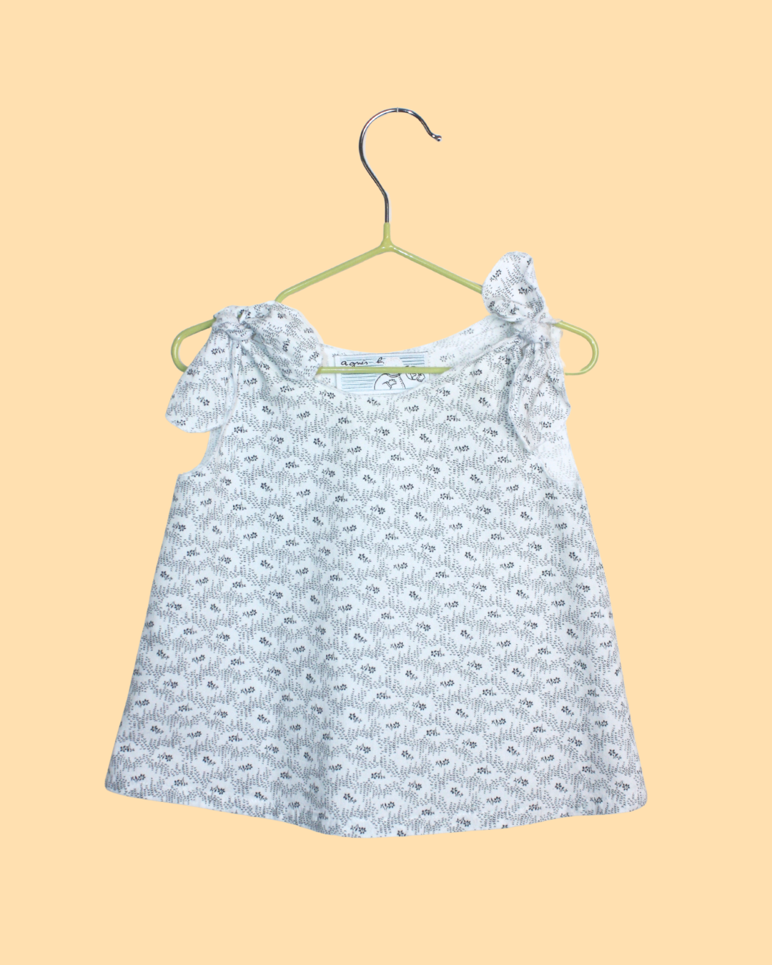 Top agnès b. fleuri à nouer bébé 3 mois