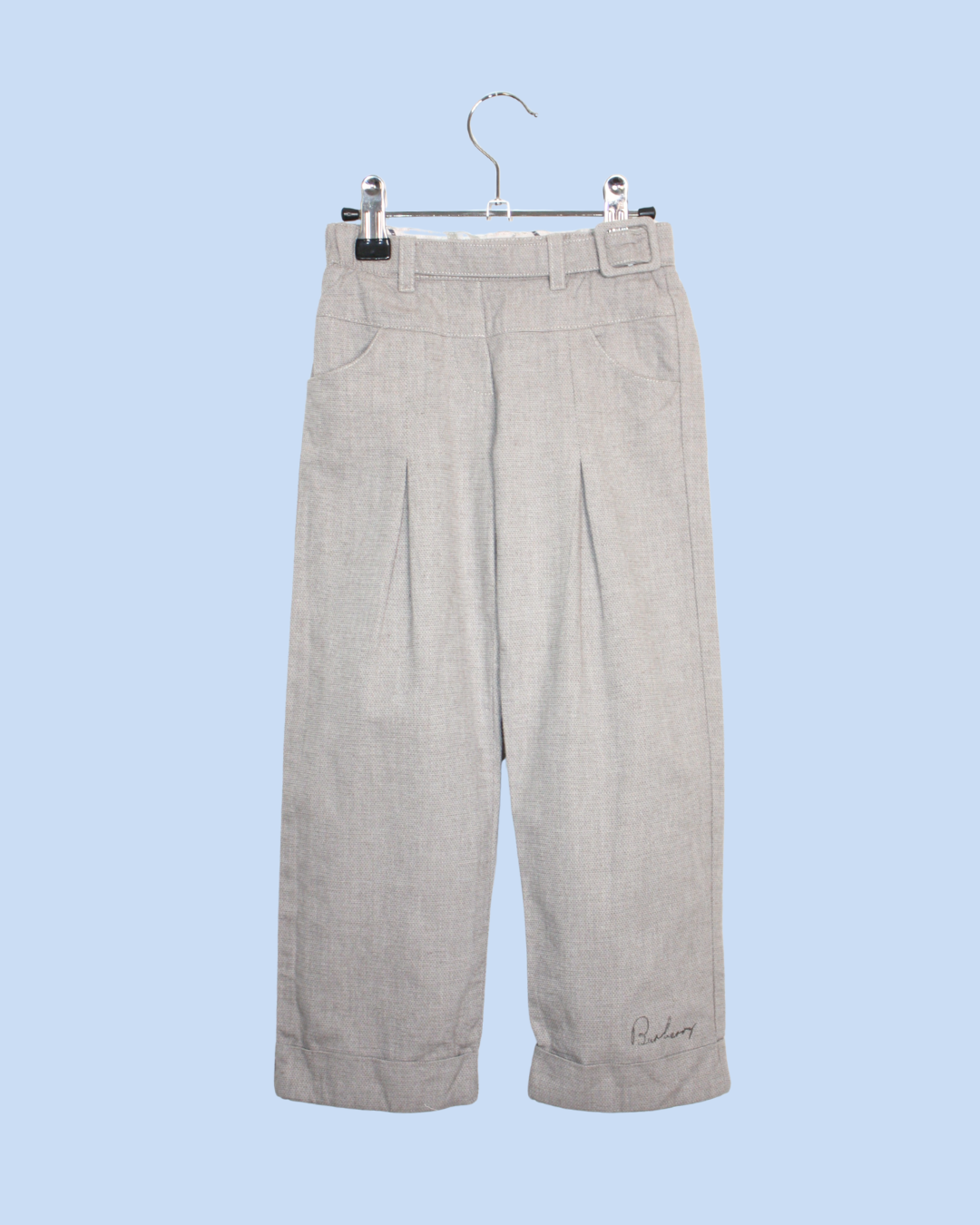 Pantalon en lin Burberry enfant de seconde main en taille 4 ans