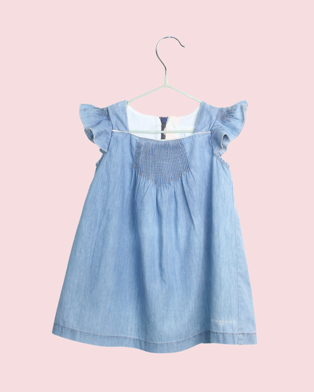Robe Burberry bleue pour bébé 6 mois