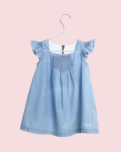 Robe Burberry bleue pour bébé 6 mois