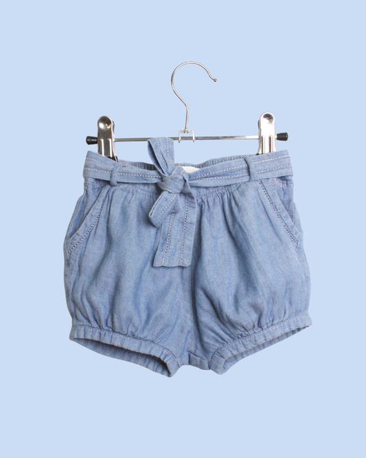 Short bloomer Chloé bleu 12 mois