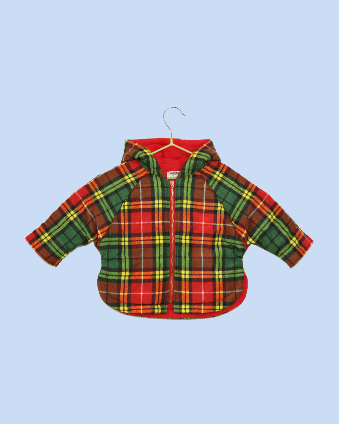 Doudoune en tartan Gaultier bébé 6 mois