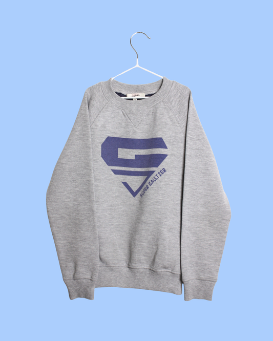 Sweatshirt gris Gaultier junior taille 8 ans