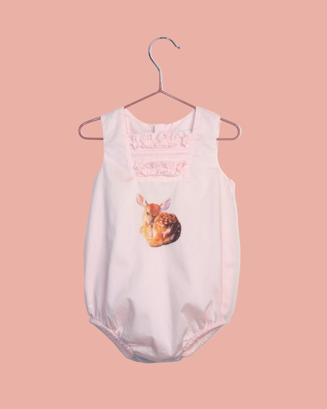 Barboteuse Givenchy rose avec faon 6 mois