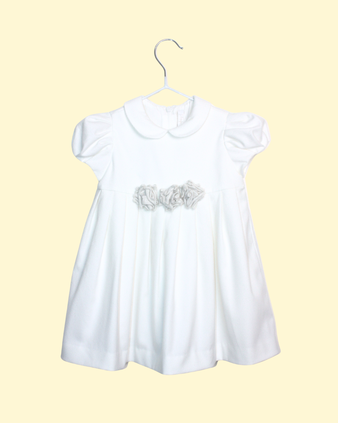 Robe d'hiver Il Gufo blanche 12 mois