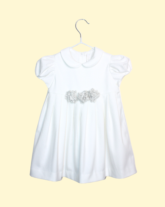 Robe d'hiver Il Gufo blanche 12 mois