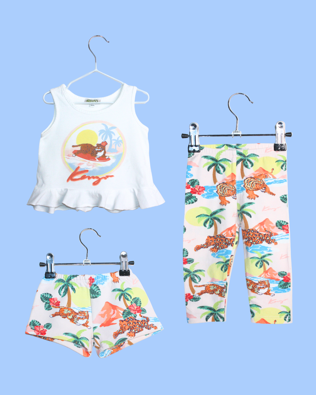 Ensemble à motif tigre Kenzo pour bébé en taille 9 mois