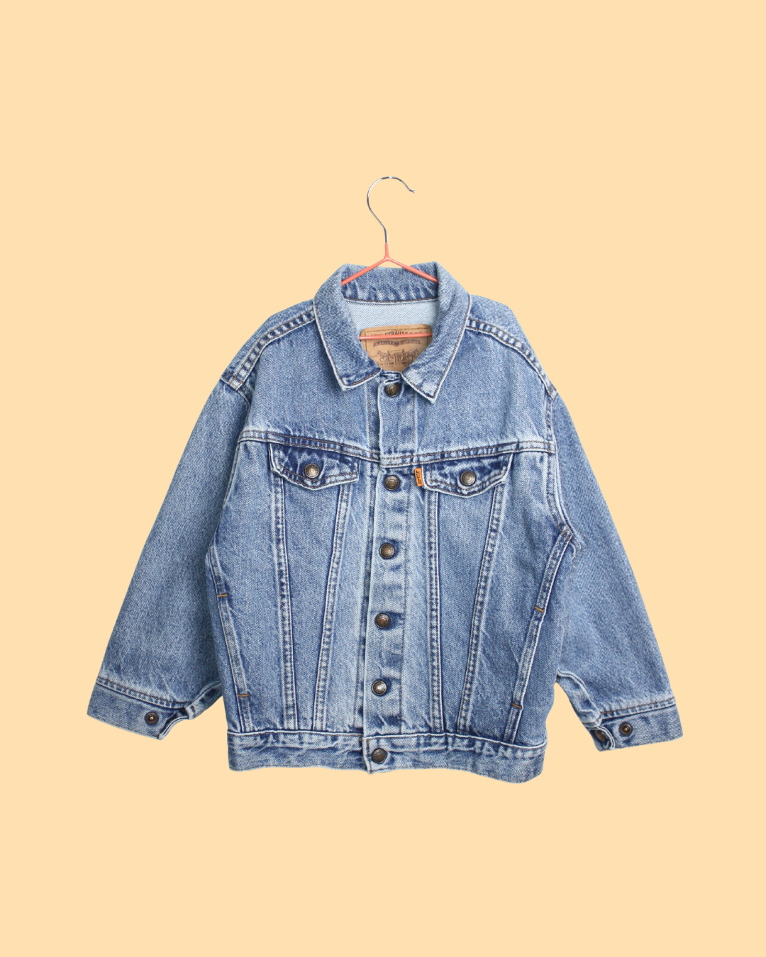 Veste en jean Levi's rare vintage 90s orange tab 6 ans