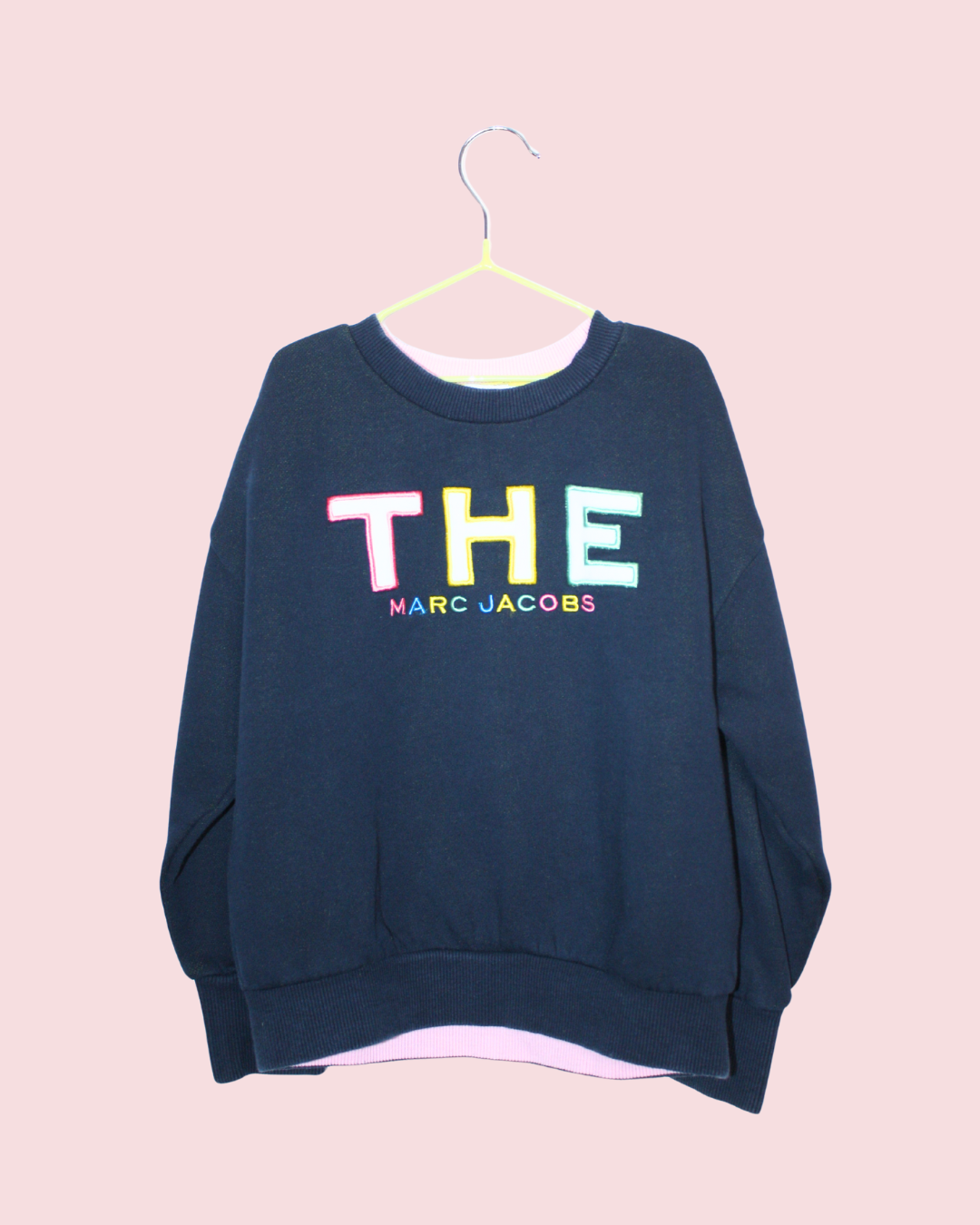 Sweatshirt Marc Jacobs enfant bleu et rose en tailel 6 ans