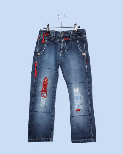 jean vintage Marithé + François Girbaud en taille 8 ans