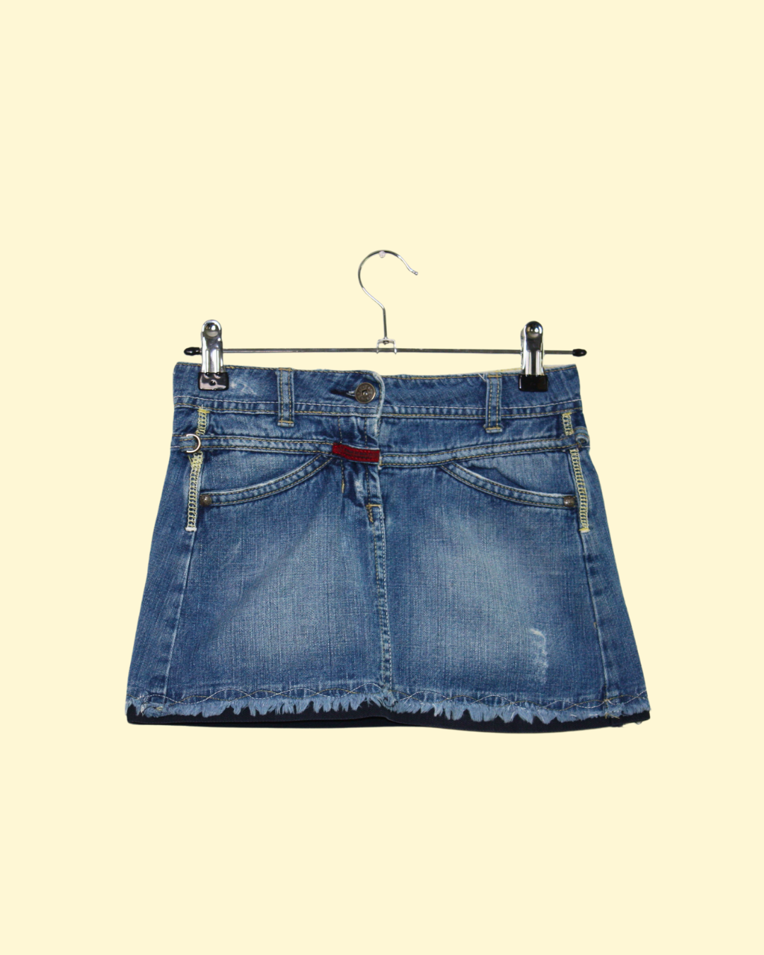 Jupe en jean vintage Marithé + François Girbaud 8 ans