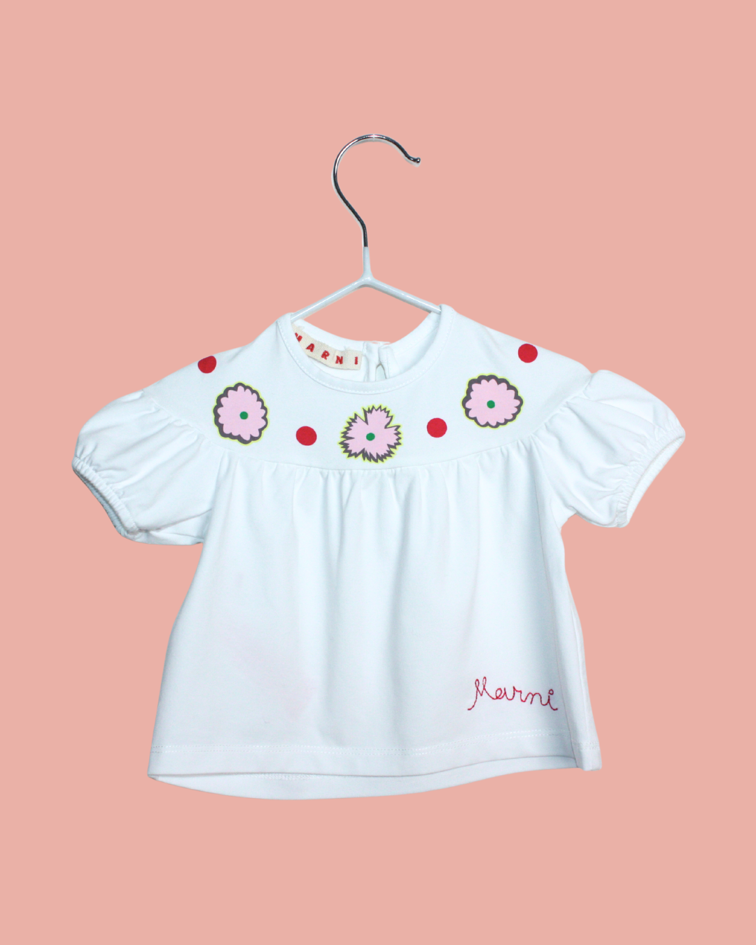 T-shirt blanc Marni pour bébé 3 mois