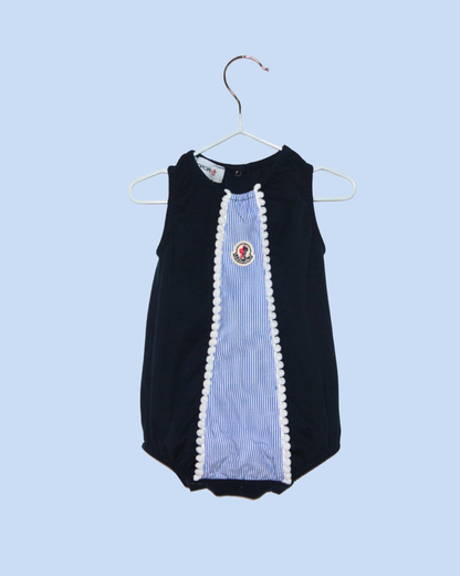 Barboteuse Moncler bleue pour bébé 3 mois