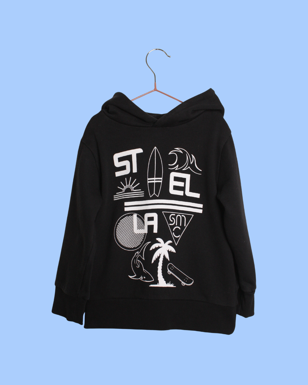 Hoodie noir Stella McCartney kids 4 ans
