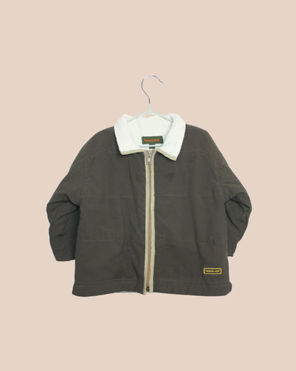 Blouson Timberland marron avec polaire beige 12 mois
